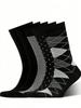 Calcetines de Media Caña para Hombre Amazon Cross-Border Antibacterianos, a Prueba de Sudor y Transpirables Primavera y Verano Calcetines Geométricos de Estilo Británico de Negocios para Hombre
