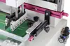 Haohel Máquina Pequeña Rotatoria de Serigrafía con Pantalla Táctil para 400 Discos, Máquina Rotatoria Plana de Cuatro Estaciones para Serigrafía