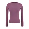 Alternativa skims Kim Kardashian camiseta de manga larga con cuello redondo ajustada para mujer elástica ajustada adelgazante ropa interior top acanalado de chica popular