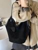 Bolso de Mano Retro Escarchado de Gran Capacidad, Bolso Cubo Moderno y Sencillo, Bolso de Hombro de Alta Gama para Viajes Diarios de Mujer, Comercio Exterior Transfronterizo
