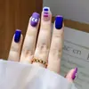 Uñas Portátiles Estampadas Más Vendidas Xiaohongshu Douyin Tendencia Pegatinas para Uñas Uñas Postizas 24 Piezas Uñas Portátiles Otoño e Invierno Venta al por Mayor