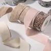 Cinta de Terciopelo Suave Copo de Nieve Tela Cepillada Retro Nostálgica Lazo de Tela Lazo Decorativo Cinta para el Cabello Cinta con Adorno de Encaje