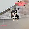 Colgante Plano 2D Diseño de Perro - Tapón Antipolvo para Teléfono de Acrílico, Adecuado para Dispositivos iPhone y Tipo-C