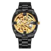 Reloj de hombre moda esfera grande automático mecánico correa de acero moda reloj de hombre comercio exterior reloj transfronterizo entrega de hombres