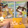 Crayon Shin-Chan Pano de Fundo Decoração Arranjo Foto Fofo Desenho Animado Pano Pendurado Quarto Dormitório Cama Reforma Pano de Parede Tapeçaria