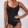 Macacão Modelador Feminino Europeu e Americano Personalizável Macacão Apertado com Abertura no Gancho Roupa Íntima Modeladora Sexy Peça Única