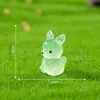 Miniatura de canguru brilhante para microjardinagem, uma peça decorativa fofa e charmosa para paisagismo de jardim DIY e expositores em miniatura