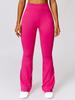 Pantalones Anchos Transfronterizos de Alta Calidad, Cintura Alta, Control de Abdomen, Ajustados, Levanta Glúteos, Pantalones Acampanados de Yoga, Pantalones Deportivos Casuales Ligeramente Acampanados con Forma de Durazno