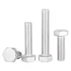 Aleación de Aluminio 7075 Tornillo Hexagonal Exterior Tornillo de Aluminio Tornillo de Cabeza Hexagonal Tornillo de Material de Aluminio M4M5M6M8M10