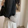 Bolsa para Niños Verano Nuevo 2024 Moda Casual Estilo Occidental Bolso de Hombro Mini Crossbody Amor Cena Bolsa de Diamantes Brillantes