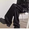 Pantalones de chándal modernos de estilo americano con pernera curva para hombre, nueva colección primavera/otoño, pantalones casuales de pernera recta, corte holgado, versátiles, modernos y deportivos, pantalones largos