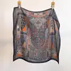 Bufanda Cuadrada de Paisley de Doble Cara de Estilo Nuevo para Primavera y Verano 2026 en Múltiples Colores, Bufanda Cuadrada Pequeña de Seda Vintage para Mujer, Uso Diario, Rejuvenecedora