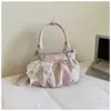 Bolso de Mano Pequeño Plegado con Lazo Transfronterizo para Mujer 2026 Nueva Moda de Alta Gama para el Trabajo Bolso de Hombro Cruzado de Moda