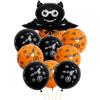 Nuevo globo decorativo de Halloween grueso de 2,8 de ancho con estampado de calabaza y murciélago, juego de globos para fiesta, festival de fantasmas