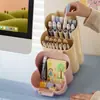 Nueva Caja de Papelería Portátil de Gran Capacidad Organizador de Escritorio Estuche para Lápices Bolsa para Bolígrafos para Estudiantes y Niños con Lindo Portalápices de Dibujos Animados