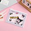 Saco Plástico com Zíper Personalizado Desenho Animado Pequeno Fresco Aparência Elegante Bolsa para Documentos de Estudante Grande Capacidade Informação Papelaria Saco Ziplock