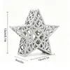 MM3D004-017 Ornamento de castiçal luminoso do Oriente Médio transfronteiriço, luz de velas em tons quentes, cria um ambiente atmosférico, decoração de mesa