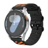 Aplicável à série Samsung/Huawei/watch Pulseira de Relógio Esportiva de Silicone Respirável Duas Cores Sarja Vazada Universal 22mm