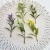 Plantas Aquáticas Artificiais e Acessórios Verdes, Acessórios de Folhas de Plantas Falsas, Materiais DIY para Paisagismo, Decoração de Broche de Eucalipto de Três Galhos