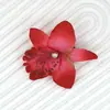 Grampo de Cabelo de Flor Artificial Transfronteiriço Grampo de Orquídea Clipe de Peça Única Noiva Madrinha Flor de Cabelo Acessórios de Cabelo para Férias na Praia