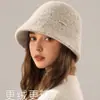 Nuevo Sombrero de Pescador de Lana de Temporada Moda Femenina Versátil de Gama Alta Sombrero Cubo Mostrando Rostro Pequeño Cálido Sombrero Cubo