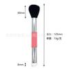 Arte de Uñas Polvo Aurora Palo Difuminador con Cabeza de Silicona Pincel para Sombras de Ojos Maquillaje Halo Herramientas de Belleza Polvo Espejo Mágico Doble Pincel de Pintura