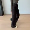 Piernas rectas~100% favorecedores de la figura, elasticidad en cuatro direcciones, hace que las piernas se vean más largas y delgadas, jeans acampanados de pierna recta ajustados para mujer, nuevo 26
