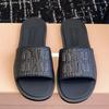 Versión Alta 23 Zapatos Planos Tejidos Miaojia con Suela Exterior Casual Versátil Estilo Vacaciones en la Playa Chanclas para Mujer Estilo Noche de Verano