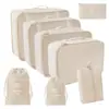 2025 Novas Sacolas Organizadoras Populares para Cosméticos, Mudança, Viagem, Conjunto de Sete Peças para Roupas, Colchas, Roupa Íntima, Desktop Atacado