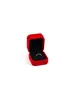 Caixa de Joias Veludo Vermelho, Caixa para Aliança de Casamento, Caixa para Anel de Diamante de Pedido, Colar Pulseira, Caixa de Presente para Armazenamento de Joias de Casamento