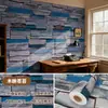 Papel Pintado Autoadhesivo 3D Estéreo Patrón de Ladrillo Pegatina de Pared Impermeable y a Prueba de Humedad Pegatina Retro Rodapié de Pared Antiguo Fondo de Pared de Restaurante Papel Pintado