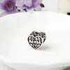 Huiyue Combinação Perfeita Personalizado Coração Vazado Contas de Furo Grande DIY Liga Letras Inglesas Contas Soltas Pulseira Acessórios com Contas