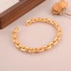 Pulsera Geométrica Hueca Trenzada Simple para Mujer de Gama Alta Nueva Moda 2024 Pulsera Versátil Retro Pulsera al por Mayor
