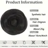 Donut para Peluca Artefacto para el Cabello Bolsa para el Cabello Cabeza de Bola Flor Invisible Micro-Elástica Brote Accesorios para el Cabello Anillo Invisible para Cabello Rizado para Mujeres