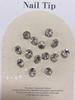 Celebridad de Internet Pedrería Súper Brillante para Uñas Pedrería Blanca de Base Puntiaguda Irregular Pedrería en Forma de Corazón Dulce de Roca Accesorios para la Cabeza Octagonales Accesorios para Uñas