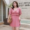 Novo maiô plus size para mulheres gordinho menina barriga cobrindo plus size emagrecimento com mangas I estilo coreano Hot Spring plus size traje de banho solto para mulheres