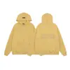 Fog Essentials Sudaderas com Letras de Silicone Estéreo para Homens e Mulheres American High Street Moletons com Flocagem Jaqueta Moletom