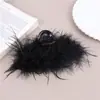 Pinza para el cabello de plumas negras de súper hada, accesorios para el cabello de volumen múltiple, pinza para el cabello, accesorios para el cabello de felpa pura, pinza para el cabello con sentido avanzado