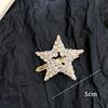 Grampo de cabelo de estrela de diamante prateado da moda y2k nicho Liu seaside bico de pato doce cool wind acessórios de cabelo atacado feminino