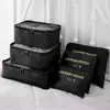 Bolsa de Viagem Transfronteiriça Estilo Coreano Conjunto de 6 Peças Tecido Oxford Sacos Organizadores de Sapatos Roupas Sacos Separadores de Roupa Íntima