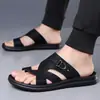 Sandalias Nuevas de Verano Transfronterizas Talla Grande Antideslizantes de Moda Estilo Coreano Versátiles 48 Sandalias Zapatos Casuales de Playa para Hombre
