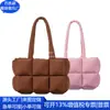 Bolso Tote de Nylon RPET con Relleno, Bolso de Mano de Algodón Plisado de Lana Reciclada, Bolso de Hombro RPET de Lana Reciclada, Hecho a Medida
