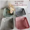 Cesta de Almacenamiento Hueca para Escritorio del Hogar Cesta de Frutas de Mimbre de Imitación Marco de Almacenamiento de Mimbre Cesta de Almacenamiento de Frutas y Verduras para Cocina