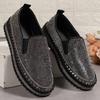 Zapatos Planos de Mujer con Pedrería Europeos y Americanos Zapatos de Suela Gruesa de una Sola Capa Nuevo de Primavera para Mujer Tallas Grandes Mocasines Casuales Slip-on con Brillo