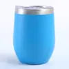 Fornecimento Direto Transfronteiriço Copo de Ovos em Forma de U 12oz Aço Inoxidável 304 Taça de Vinho Tinto de Barriga Grande Copo com Isolamento a Vácuo de Camada Dupla para Quente e Frio