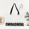 Bolso de Mano Tejido Transparente de PP Hecho a Medida Moderno Regalo para Celebridad de Internet Bolso de Hombro para Compras Hecho a Medida Impermeable Bolso de Plástico Piel de Serpiente