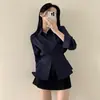 Camisa Elegante y a la Moda que Ceñe la Cintura Adelgazando