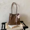 Bolsa de Axila de Alta Qualidade para Mãe e Filho Feminina Nova Moda Retrô Versátil Bolsa de Ombro Único Grande Capacidade Bolsa Tote para o Dia a Dia