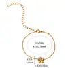 Nuevo producto de gran éxito en el mercado internacional: Pulsera de Acero Inoxidable Chapado en Oro de 18 Quilates con Trébol de Cuatro Hojas e Infinito, Pulsera Sencilla y Moderna para Mujer, No se Desvanece
