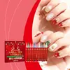 Torvikx Caneta de Pintura para Nail Art de Natal DIY Ponta Fina Cor Casa Fácil de Operar Nail Art de Natal
